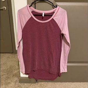 Pink baseball t-shirt